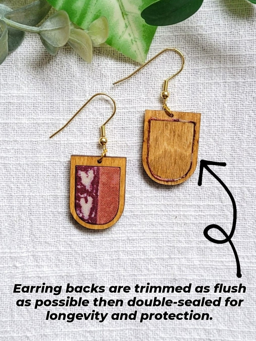 Janelle | Olive Geometric Dangles
