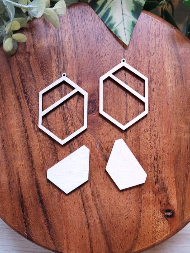 Earring Blanks | Hexagons