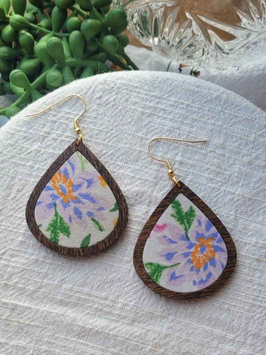 Israa | Purple Flower Dangles