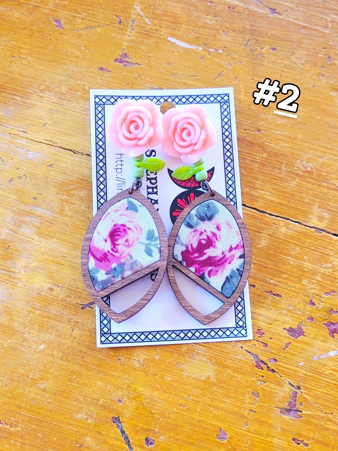 Art for Gaza | Charming Rose Dangles by Stephanie