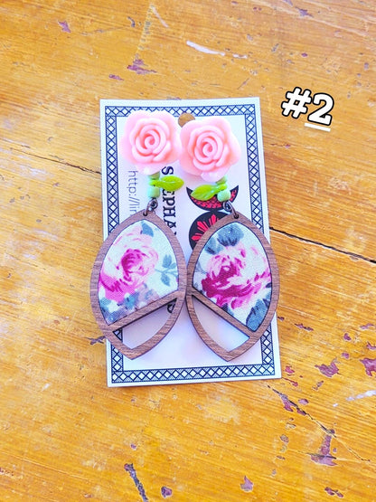 Art for Gaza | Charming Rose Dangles by Stephanie