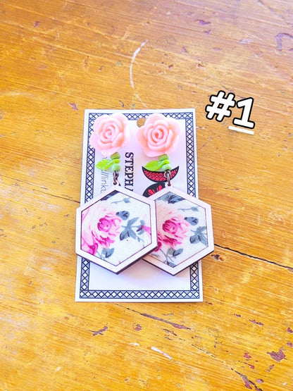 Art for Gaza | Charming Rose Dangles by Stephanie