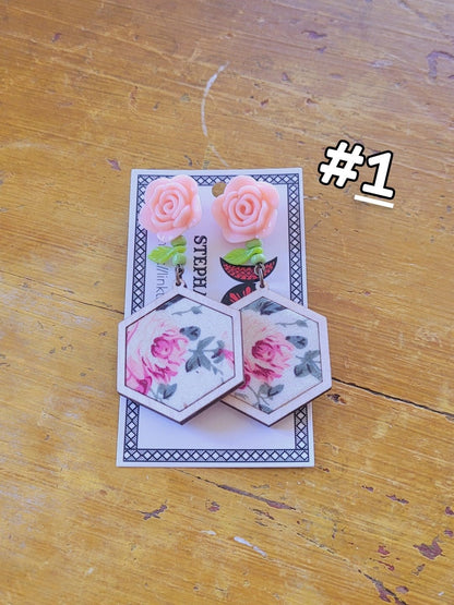 Art for Gaza | Charming Rose Dangles by Stephanie