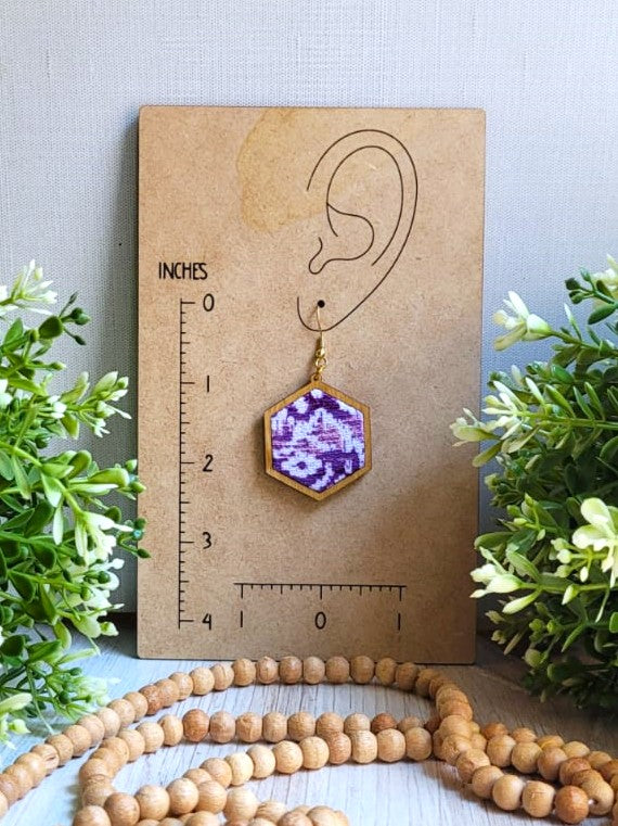 Madison | Purple Abstract Dangles