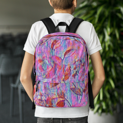 Backpack | Rose Print | by Bessan