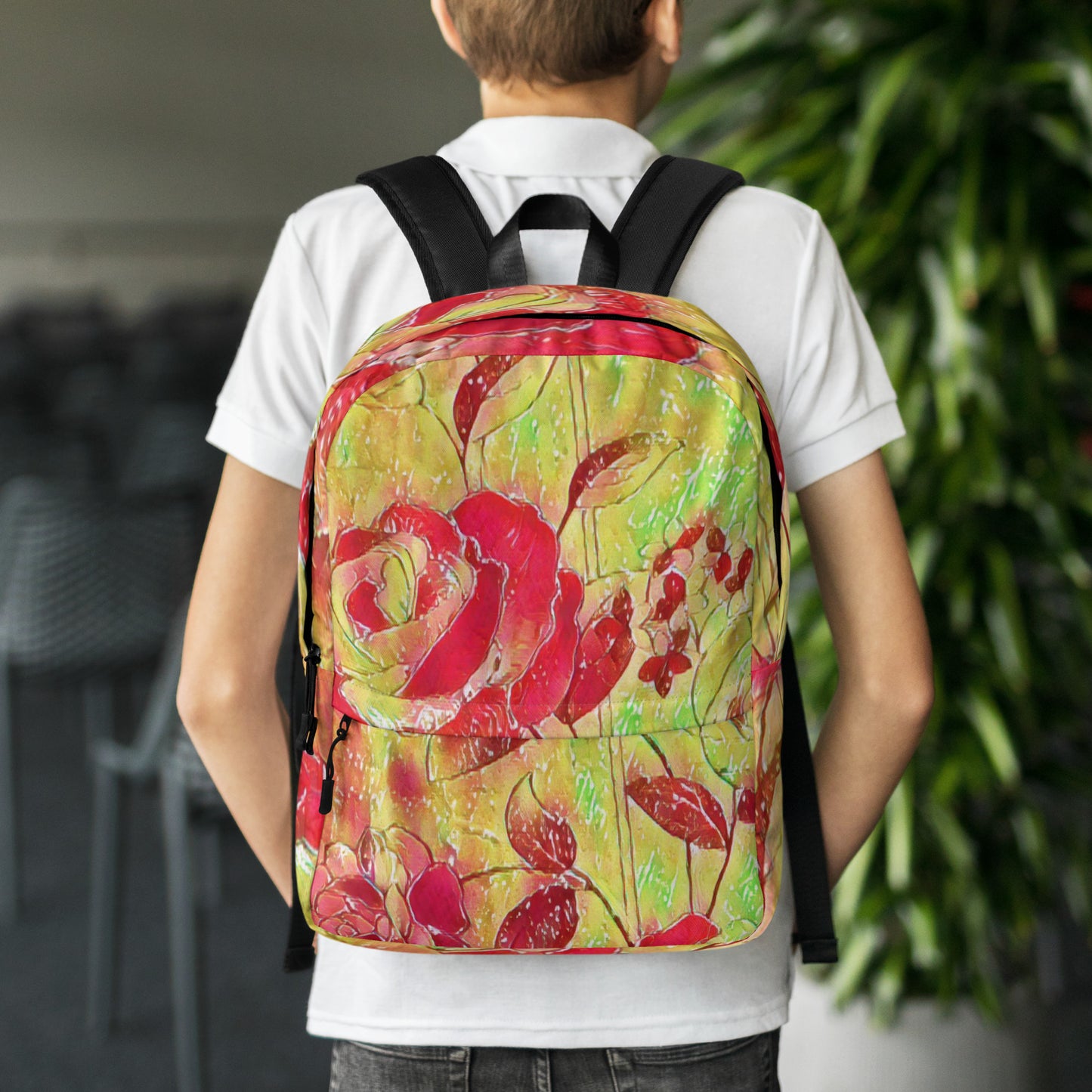 Backpack | Red Rose | by Bessan