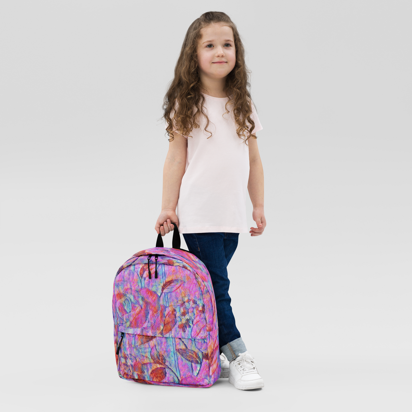 Backpack | Rose Print | by Bessan