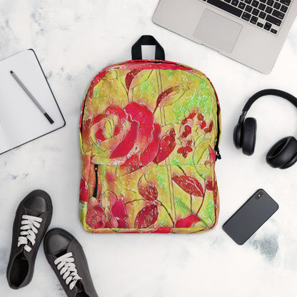 Backpack | Red Rose | by Bessan