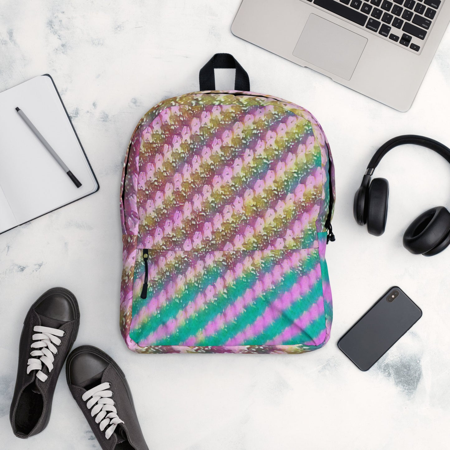 Backpack | Funky Pink Stripes | by Bessan