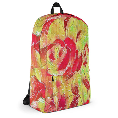 Backpack | Red Rose | by Bessan