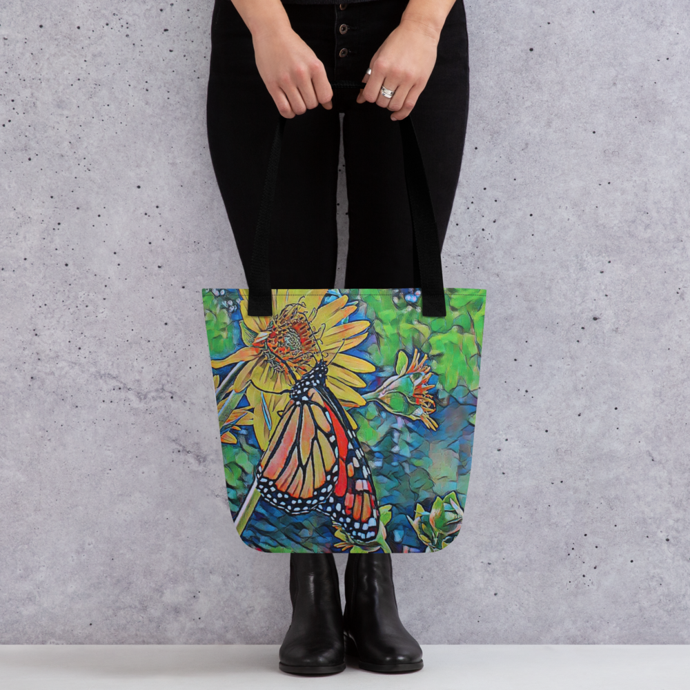 Monarch Flower | Digitized Photograph Tote Bag