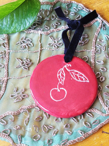 Art for Gaza | Ceramic Cherry Ornament by Aly