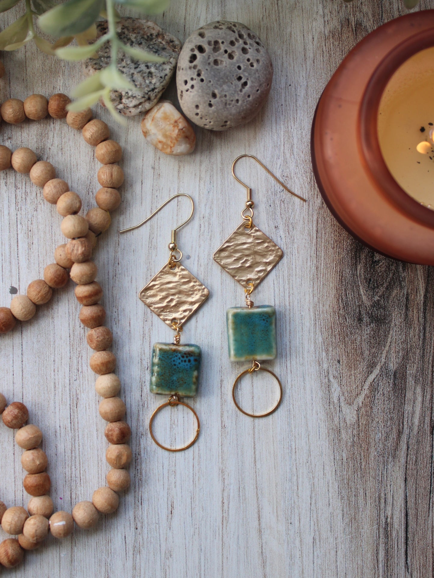 Galene | Ceramic Bead Dangles