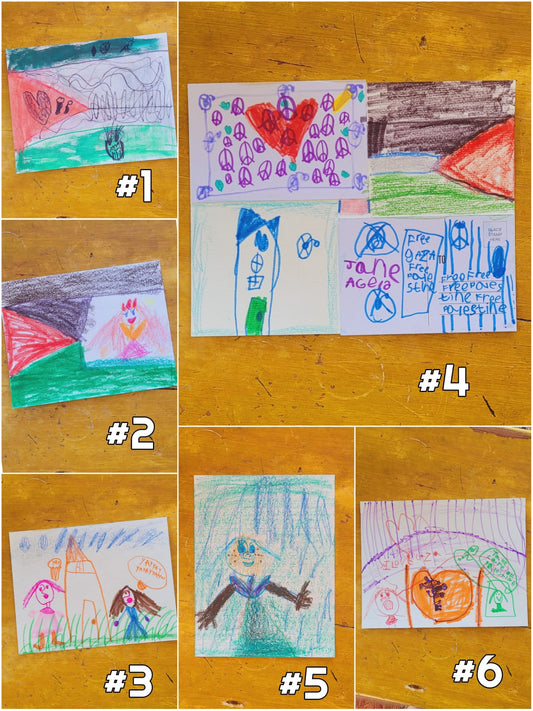 Art for Gaza | Original Drawings by Jane (age 6)