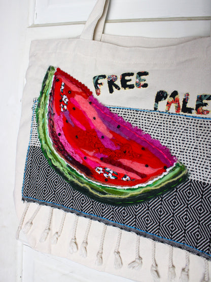FREE PALESTINE Watermelon Totebag | [100% of Profits Donated]