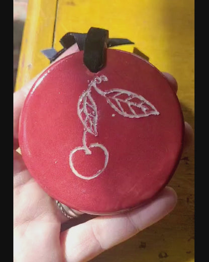 Art for Gaza | Ceramic Cherry Ornament by Aly