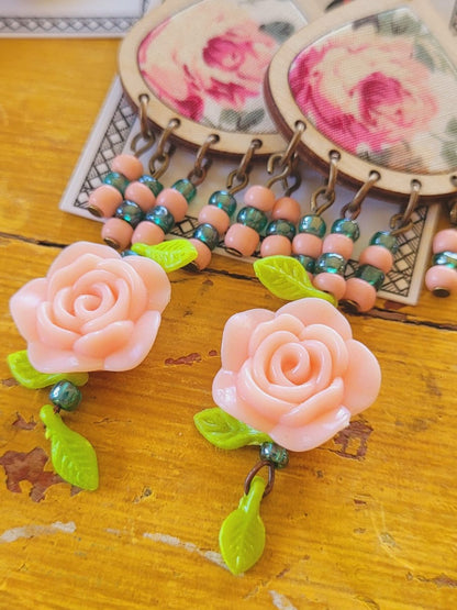 Art for Gaza | Charming Rose Dangles by Stephanie