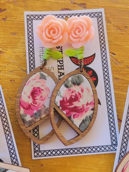 Art for Gaza | Charming Rose Dangles by Stephanie