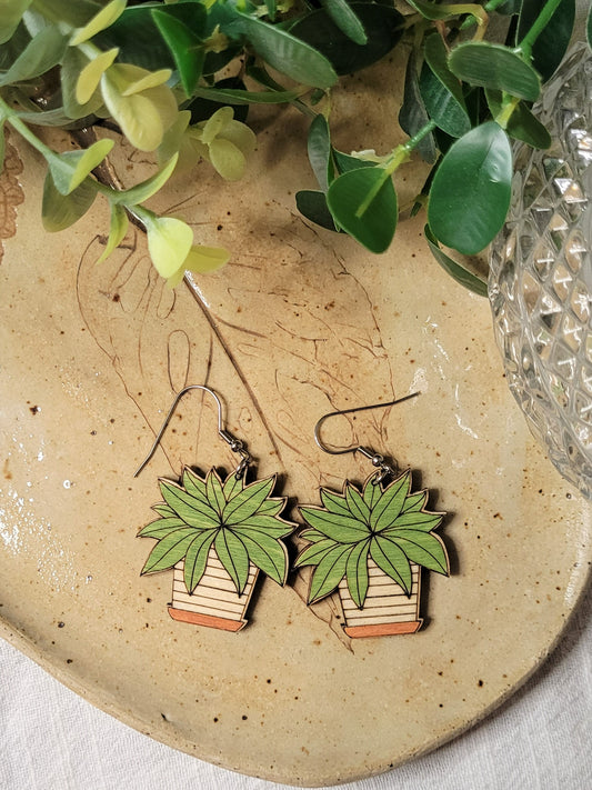 Audrey | Hand-Painted Houseplant Dangles