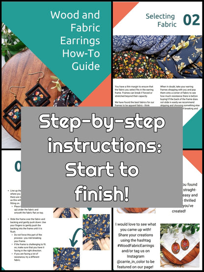 Wood and Fabric Earring How-to Guide