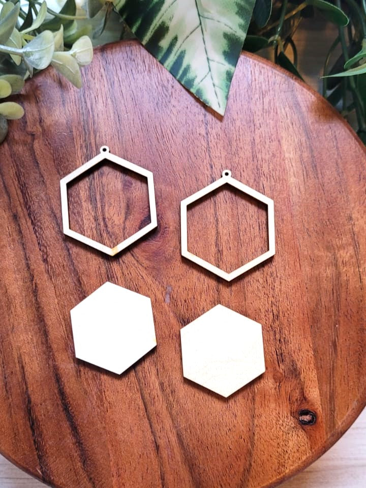 Earring Blanks | Hexagons