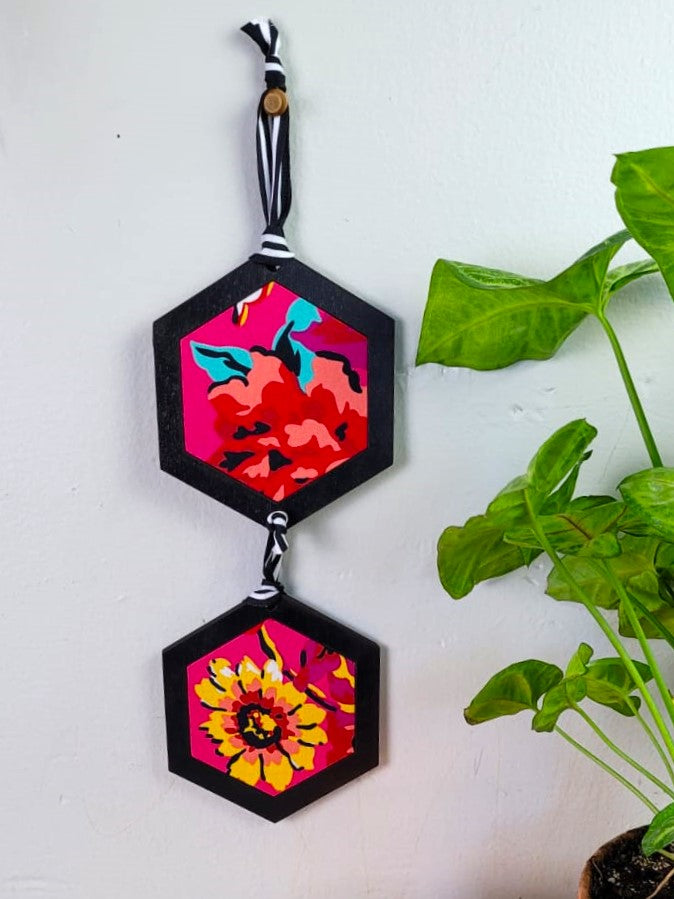 Vibrant Floral Vertical Wall Hanging | Small