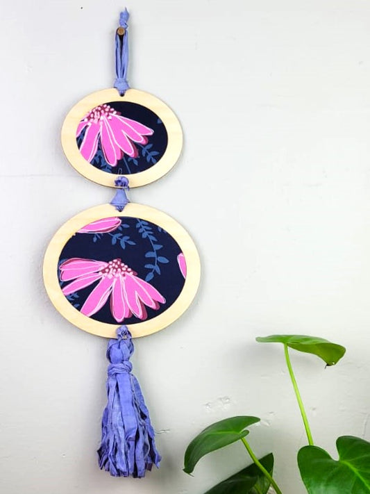 Whimsical Coneflower Vertical Wall Hanging