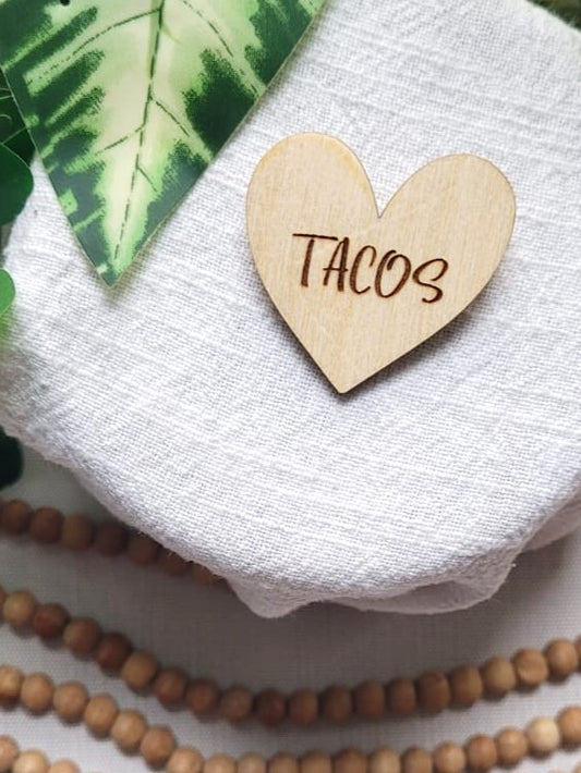 Tacos heart | Pin or Magnet